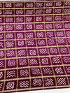 Gajji Silk Bandhani Saree Wine In Colour