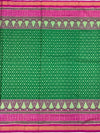 Emerald Green & Magenta Pink Rajkot Patola Silk Saree