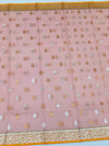 Zari Kota Saree Peach In Color