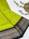 Gadwal Pattu Saree Green In Colour