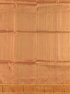 Classic Pastel Peach Paithani Silk Saree with Traditional Golden Peacock Pallu