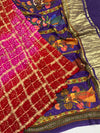 Gajji Silk Bandhani Saree Dual-Shade In Colour