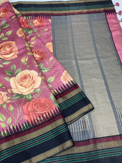 Tussore Saree