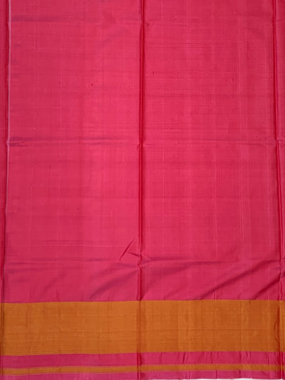 Raspberry Pink & Mustard Gold Rajkot Patola Silk Saree