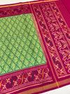 Rajkot Patola Saree Green In Color