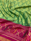 Rajkot Patola Saree Green In Color