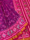 Plum & Rani Pink Rajkot Patola Silk Saree