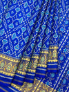 Electric Cobalt Blue & Silver Rajkot Patola Silk Saree