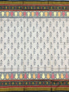 Ivory Cream & Jet Black Rajkot Patola Silk Saree