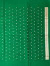 Emerald Green Mashru Silk Saree with Geometric Scallop Zari Border