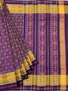 Majestic Deep Purple & Gold Rajkot Patola Silk Saree