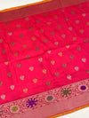 Gadwal Pattu Saree Pink In Colour