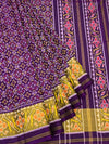 Majestic Deep Purple & Gold Rajkot Patola Silk Saree