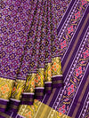 Majestic Deep Purple & Gold Rajkot Patola Silk Saree