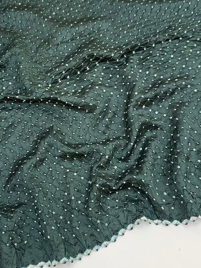 Silk Bandhani Saree Elephant - Grey In Colour