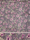 Elegant Grey Tussore Saree with Floral Printed Border