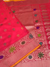 Gadwal Pattu Saree Pink In Colour