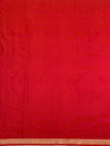 Vibrant Crimson Red Mashru Silk Saree with Zari Motifs & Pallu