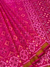 Vibrant Magenta & Mustard Rajkot Patola Silk Saree