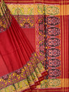 Striking Crimson Red Rajkot Patola Silk Saree