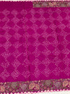 Tussore Silk Bandhani Saree Rani-Pink In Colour