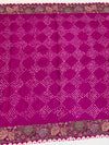 Tussore Silk Bandhani Saree Rani-Pink In Colour