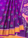 Royal Purple & Rani Pink Rajkot Patola Silk Saree