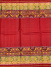 Striking Crimson Red Rajkot Patola Silk Saree