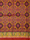 Striking Crimson Red Rajkot Patola Silk Saree