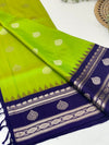 Gadwal Pattu Saree Green In Colour
