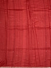 Deep Brick Red Tussore Silk Saree with Embroidered Circular Bootis