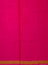 Vibrant Hot Pink Chevron Rajkot Patola Silk Saree
