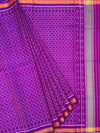 Radiant Amethyst Purple Rajkot Patola Silk Saree
