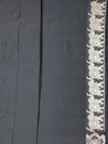 Midnight Black Mashru Silk Saree with Royal Elephant Zari Weave