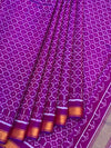 Radiant Amethyst Purple Rajkot Patola Silk Saree