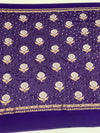 Chanderi Silk Bandhani Saree Violet In Colour