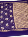 Chanderi Silk Bandhani Saree Violet In Colour
