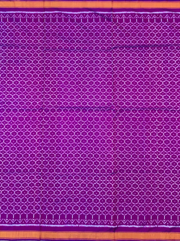 Radiant Amethyst Purple Rajkot Patola Silk Saree