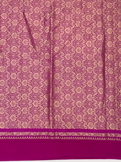 Chanderi Silk Bandhani Saree Purple In Colour