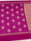 Chanderi Silk Bandhani Saree Purple In Colour