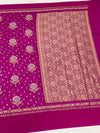 Chanderi Silk Bandhani Saree Purple In Colour