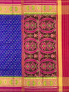 Royal Blue & Maroon Rajkot Patola Silk Saree with Chhabdi Bhat