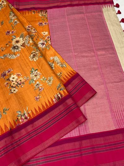 Tussore Saree