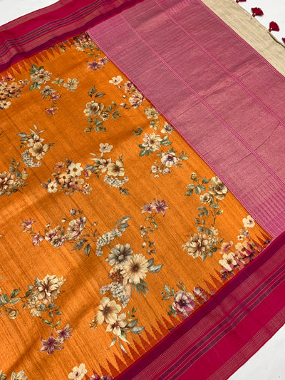Tussore Saree