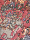 Printed Tussore Kalamkari Saree
