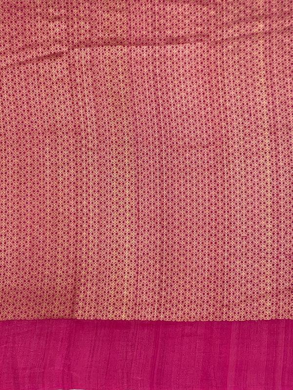 Vibrant Abstract Tussore Georgette Saree with Traditional Zari Border
