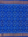 Regal Royal Blue Rajkot Patola Silk Saree with Traditional Ikat Weave