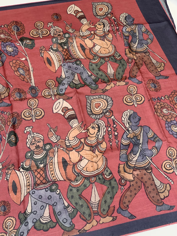 Printed Tussore Kalamkari Saree