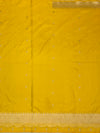 Sunflower Yellow Mashru Silk Saree with Scalloped Tassel Border