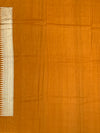 Rose Pink Tussore Georgette Saree with Floral Bootis, Muted Gold Tissue Pallu & Contrast Mustard Blouse